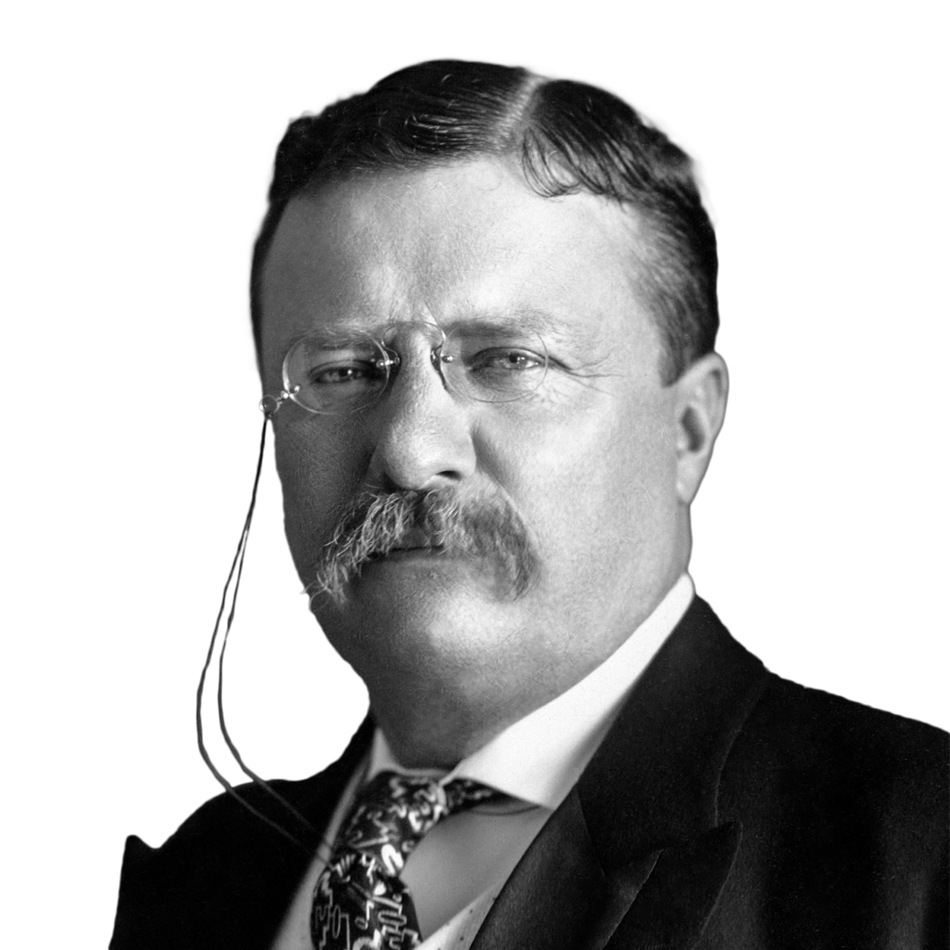 Portrait photo of Theodore Roosevelt
